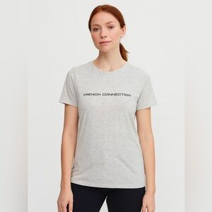 3/$30 - French Connection FCUK Light Gray Beige T-Shirt